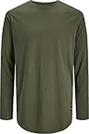 JACK & JONES Mannelijke Longsleeve Biologisch katoen, Forest Night, S