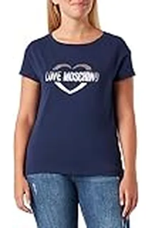 Moschino Boxy Fit Short-Sleeved T-shirt voor dames, , 44
