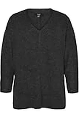 VERO MODA Dames Vmcfiluca Ls V-NCK Long Pull Ga Cur Noos Pullover, , 48-50 Grote maten