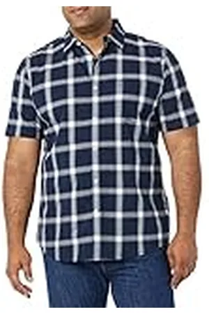 Amazon Heren Slim-Fit Poplin Shirt met korte mouwen, , Medium