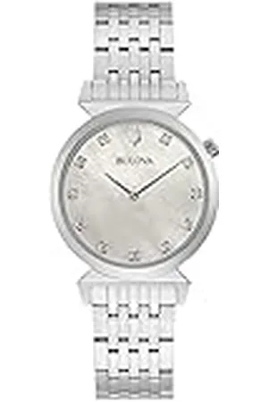 BULOVA Unisex analoog kwarts horloge met roestvrij stalen armband 96P216