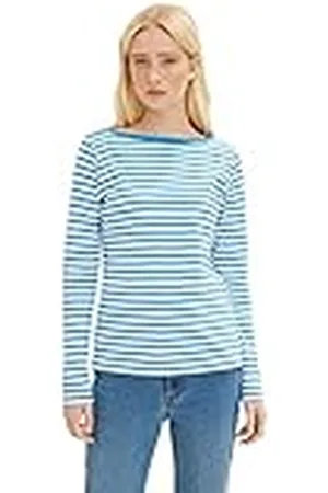 TOM TAILOR Dames Longsleeve met strepen 1023950, , XS
