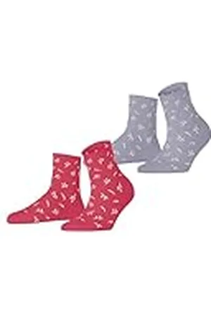 ESPRIT Dames Sokken Twig W Sso katoen gedessineerd 2 paar, , 39-42