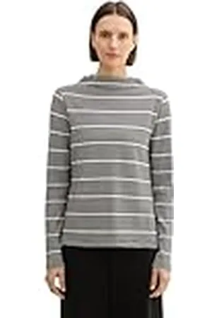 TOM TAILOR T-shirt met lange mouwen voor dames, , XL