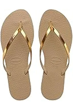 Havaianas Women You Metallic, Goudzand Metallic, 4.5/5