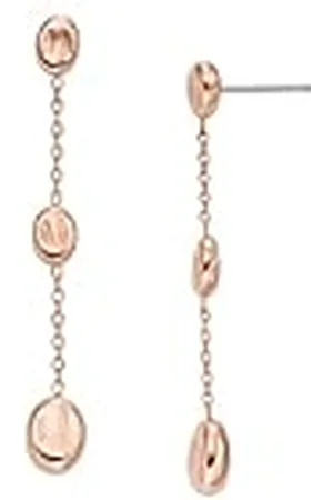 Skagen Dames Anja Pebbles Rose Gold RVS Oorbel, SKJ1846791, Eén maat, Roestvrij staal, Geen edelsteen