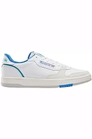 Reebok Unisex Phase Court tennisschoenen, wit/krijt/KINETICBLUE, 7.5 UK, Wit Krijt Kineticblue, 41 EU