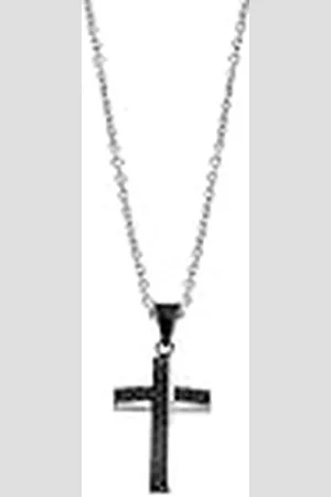 Lotus Herenketting LS2105-1/2 uit de collectie Men in zwart van staal
