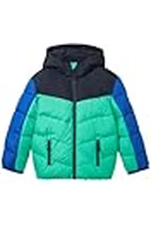 TOM TAILOR Colorblock Puffer winterjas voor jongens met afneembare capuchon, , 116-122