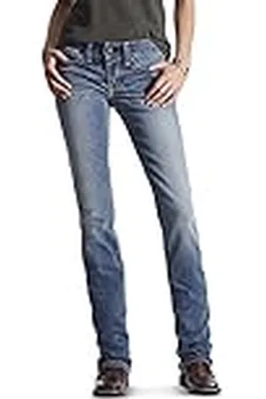 Ariat Dames R.e.a.l. Mid Rise rechte pijpen Jean-dotd