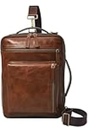Fossil Buckner Reistas van Leer voor Heren, MBG9598222-25,4 cm L x 5,1 cm B x 15,2 cm H
