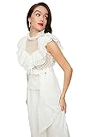 Trendyol Dames EKRU binding gedetailleerde Volume Blouse, , 42