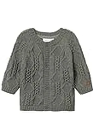 NAME IT Babyjongens Nbmwrilla Wool Ls Knit Card gebreide jas, , 68 cm