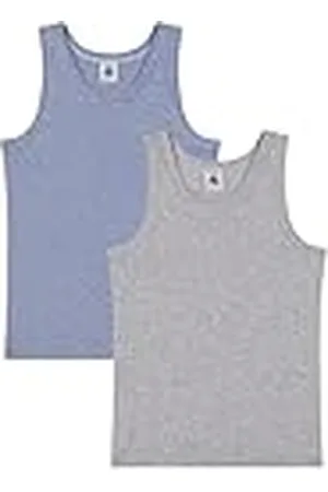 Petit Bateau Tanktops voor jongens (set van 2), , 6 Jaar