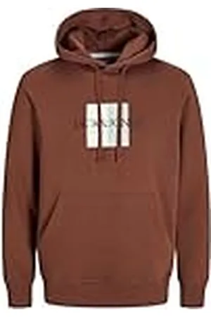 JACK & JONES Jorfrederiksberg Box Sweat Hood Sn Capuchontrui voor heren, , S