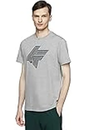 4F Unisex Volwassen Nosh4-tsm004-27m_m T-shirt, grijs, S kort