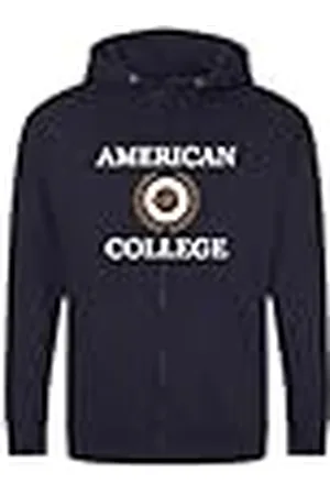 American College Sweatshirt Sweatshirt Print Warme Kleding Uniseks Mannen en Vrouwen Casual Model ACSZW7 Navy M, , M