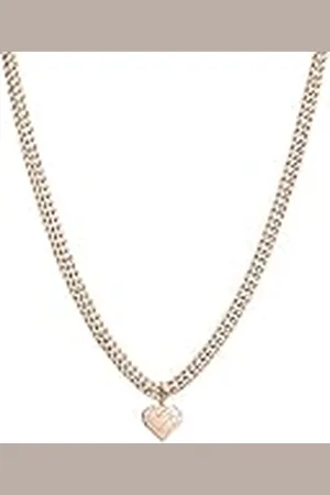 liebeskind Liebeskind Halsketting met hartvormige hanger, 45 cm, Roestvrij staal, Geen edelsteen