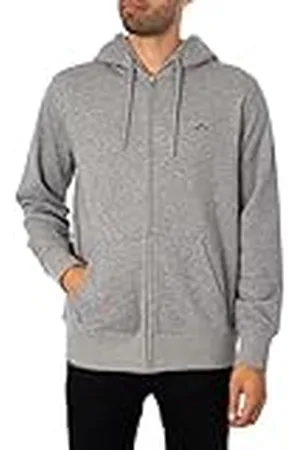 GANT REG Shield Full Zip Hoodie voor heren, grijs melange, standaard, , 5XL