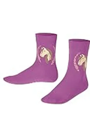 Falke Uniseks-kind Sokken Horse K So katoen gedessineerd 1 paar, , 23-26
