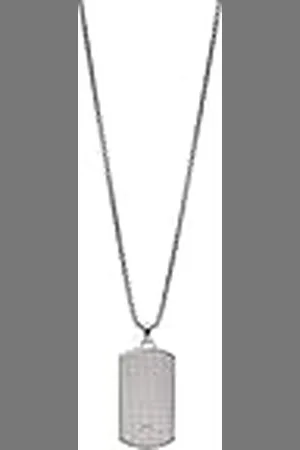 Emporio Armani Roestvrijstalen Ketting met ID-plaatje voor Heren, EGS2986040