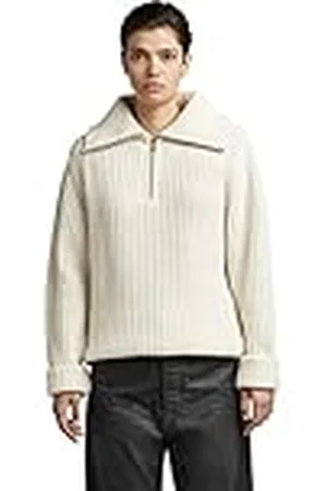 G-Star RAW Dames Skipper Loose Knit Sweater, White (Papyrus D170-D113), XXS