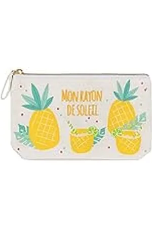 DRAEGER PARIS 1886 Paris - katoenen tas kleurrijk bedrukt - tas organizer/beauty-tas - Mon Rayon de Soleil (op het Frans) - 21 x 12 cm, , 21x12 cm, Zak van katoen, bedrukt met ritssluiting