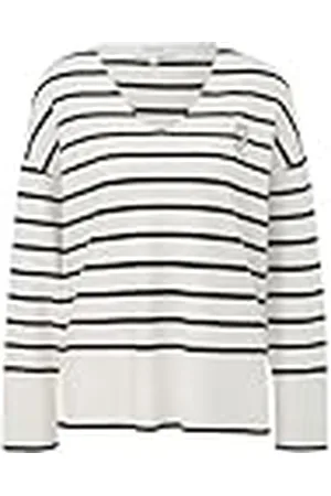 Comma, CI Pullover met strepen, , 38