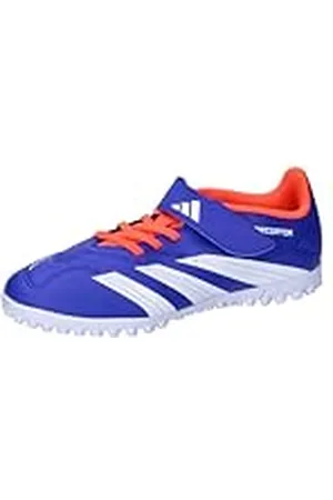 adidas Unisex Club Hook-and-Loop J Voetbalschoenen Turf Schoenen, Lucid Blauw Ftwr Wit Zonnerood, 38 EU