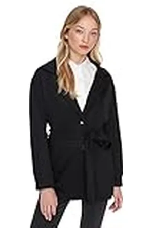 Trendyol Dames reverskraag effen oversized jas, , L, , L