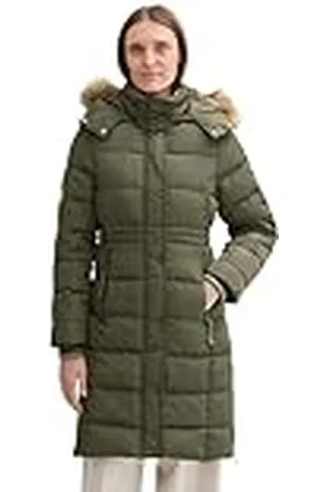 TOM TAILOR Puffer parka voor dames met afneembare capuchon, , M
