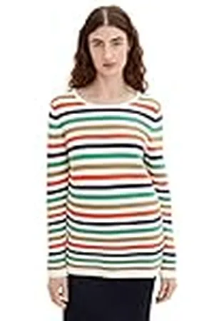 TOM TAILOR Dames Gebreide trui van biologisch katoen 1016350, , XXS