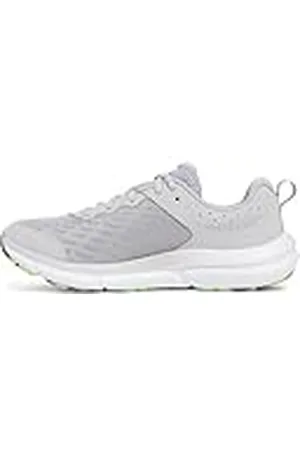 Under Armour UA Charged Assert 10 Hardloopschoen voor heren, Mod Gray Mod Grijs Hyper Groen, 42.5 EU