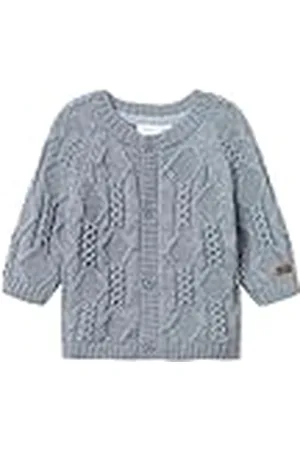 NAME IT Babyjongens Nbmwrilla Wool Ls Knit Card gebreide jas, , 56 cm