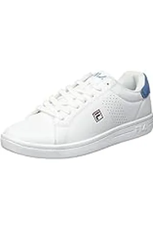 Fila Heren Crosscourt 2 F Sneakers, White-Lichen Blue, 46 EU