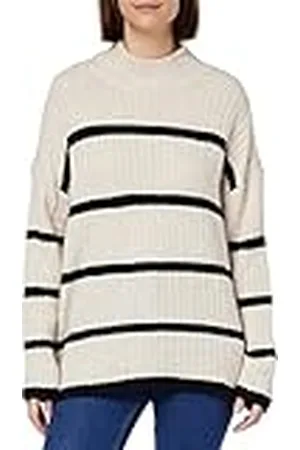 ONLY Dames Onlanna Ls High Neck Stripe Cs KNT Pullover Sweater, , M