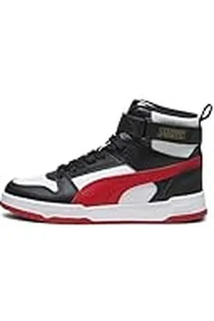 PUMA Uniseks kinderen Rbd Game Jr Sneakers, Wit For All Time Red Zwart Goud, 35.5 EU
