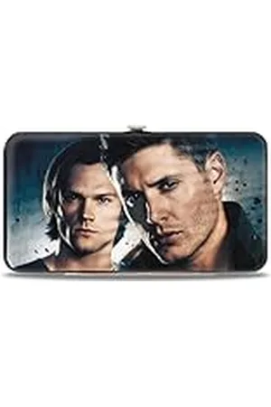 Buckle Unisex volwassenen scharnier - Winchester Brothers Close-up + bovennatuurlijk logo zwart/grijs portemonnee, veelkleurig, 7 x 4 US, Multicolor