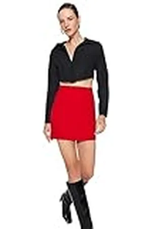 Trendyol FeMan kokerrok Slim fit gebreide rok, , L, , L
