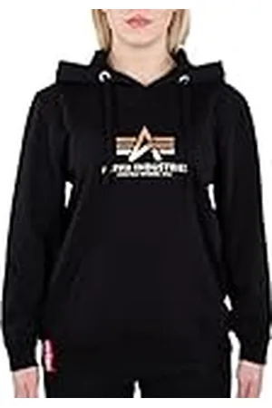 Alpha Industries New Basic Hoody Foil Print Hooded Sweat voor dames