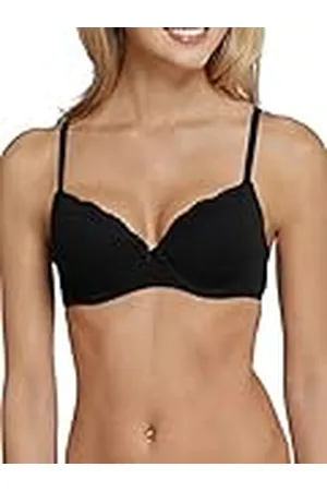 Schiesser Damen Bügel BH mit Schale und Spitze - Pure Cotton