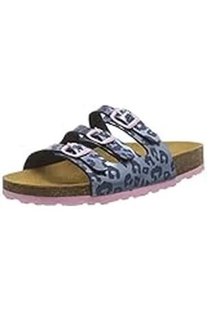 LICO BIOLINE KIDS Meisjes Pantoffel, Blauw/zachtroze, 42 EU