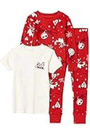 Amazon Disney | Marvel | Star Wars Baby Jongens Snug-Fit Katoenen Pyjama Nachtkleding Sets Pack van 3, Nightmare Valentine - Kids, 12 Maanden