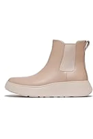 FitFlop F-Mode Leren Flatform Chelsea Boots voor dames, , 36 EU