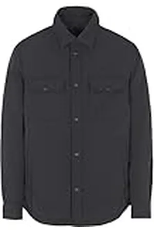 Armani Exchange Lange mouwen voor heren, grote zakken aan de voorkant, casual fit, denim jack, , XL
