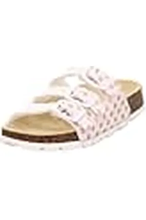 Superfit Mädchen FUSSBETTPANTOFFEL Hausschuhe, WEIß/ROSA 1080