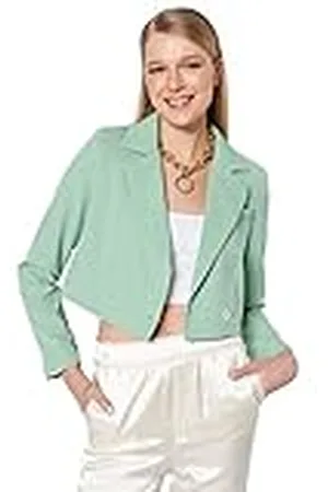 Trendyol Recht blazerjack voor dames, lange mouwen, regular blazerjack, , 42
