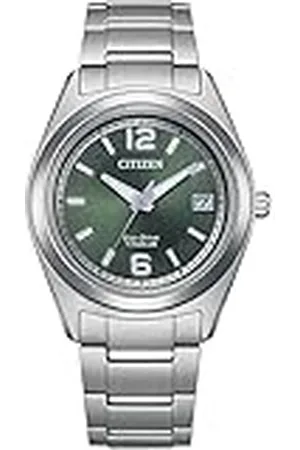 Citizen Analoge Eco-Drive dameshorloge met titanium band FE6151-82X, , standard size, Klassiek