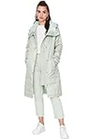 Trendyol Gewone Puffer Hood geweven bescheiden jassen voor dames, , 40