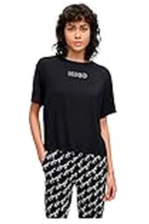 HUGO BOSS Dames Unite Pyjama_T_Shirt, Black1, S, , S